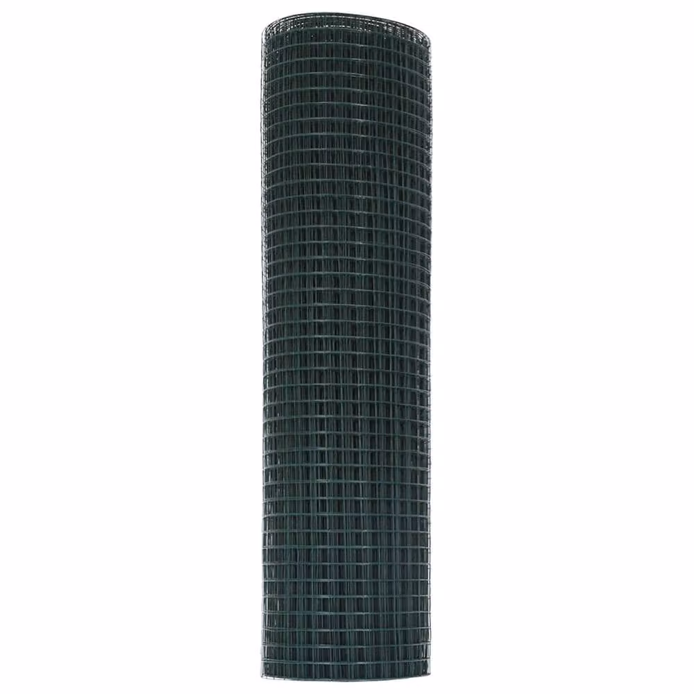 Berkfield Home Green PVC-Coated Steel Welded Wire Fence, 0.6 x 25 m – 4