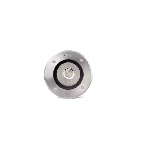 Netlighting Geiser FARO BARCELONA Adjustable LED Recessed Outdoor Ground Light in Grey Stainless Steel with 3000K Warm White IP67 Rating