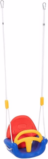 Garden Sanctuary Red Outdoor Swing with Motor