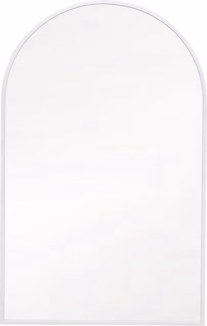 MirrorOutlet Arcus Modern Outdoor Wall Mirror in White, Height: 190 cm