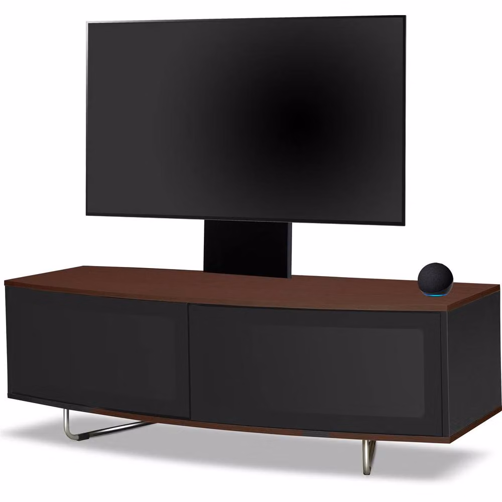 Centurion Supports CARU D-Shape Brown Glass Flat Screen TV Cabinet for 32-65 inch TVs with Mounting Arm, W/D/H: 120 x 39 x 43 cm – 3