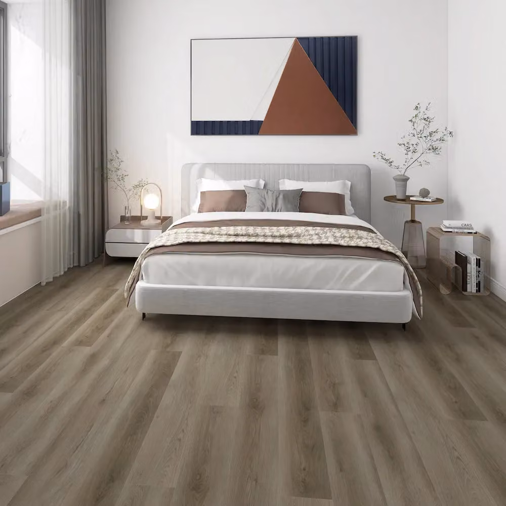 Vinyl Flooring UK Woodlands Forest Wood Look Luxury Vinyl Tile, 16 Planks, Covers 3.67sqm, Brown – 2