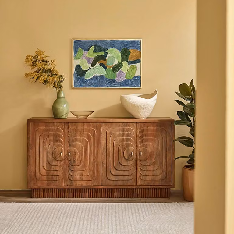 Atkin and Thyme Loki Mango Wood Sideboard in Brown