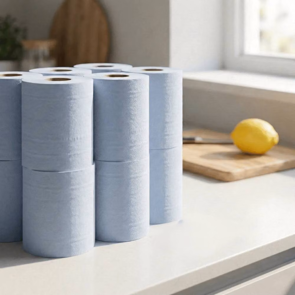 NESTLUNE Blue 2-ply Embossed Kitchen Roll 12 Pack, W: 15 cm, L: 100 cm – 3