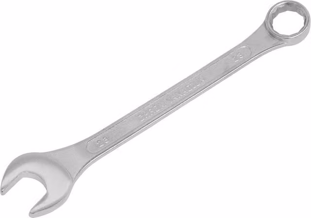 Loops 23mm Combination Spanner in Silver Chrome Vanadium Steel