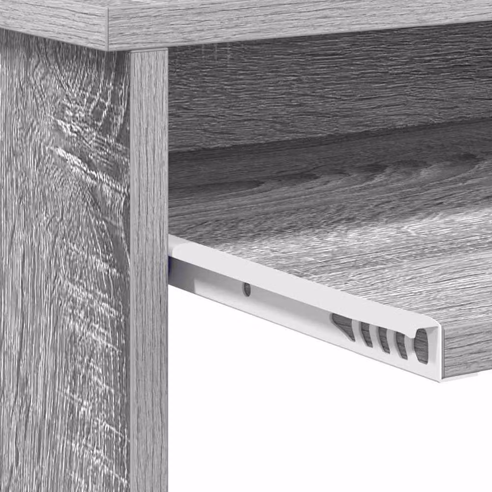 Berkfield Home Grey Sonoma Computer Desk in Engineered Wood – 8