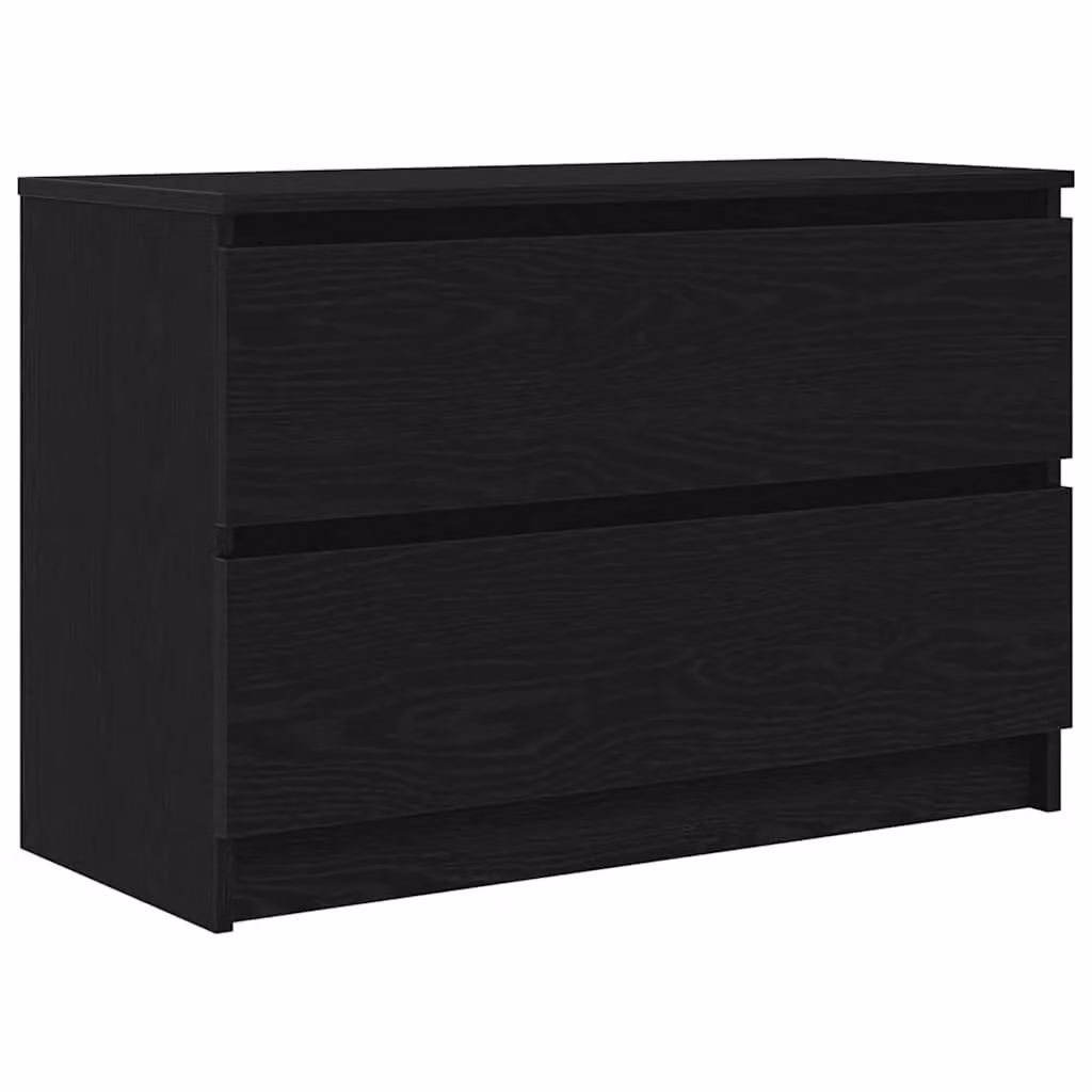 Berkfield Home Modern Matt Black TV Cabinet in MDF, W/D/H: 80 x 35 x 54 cm – 2