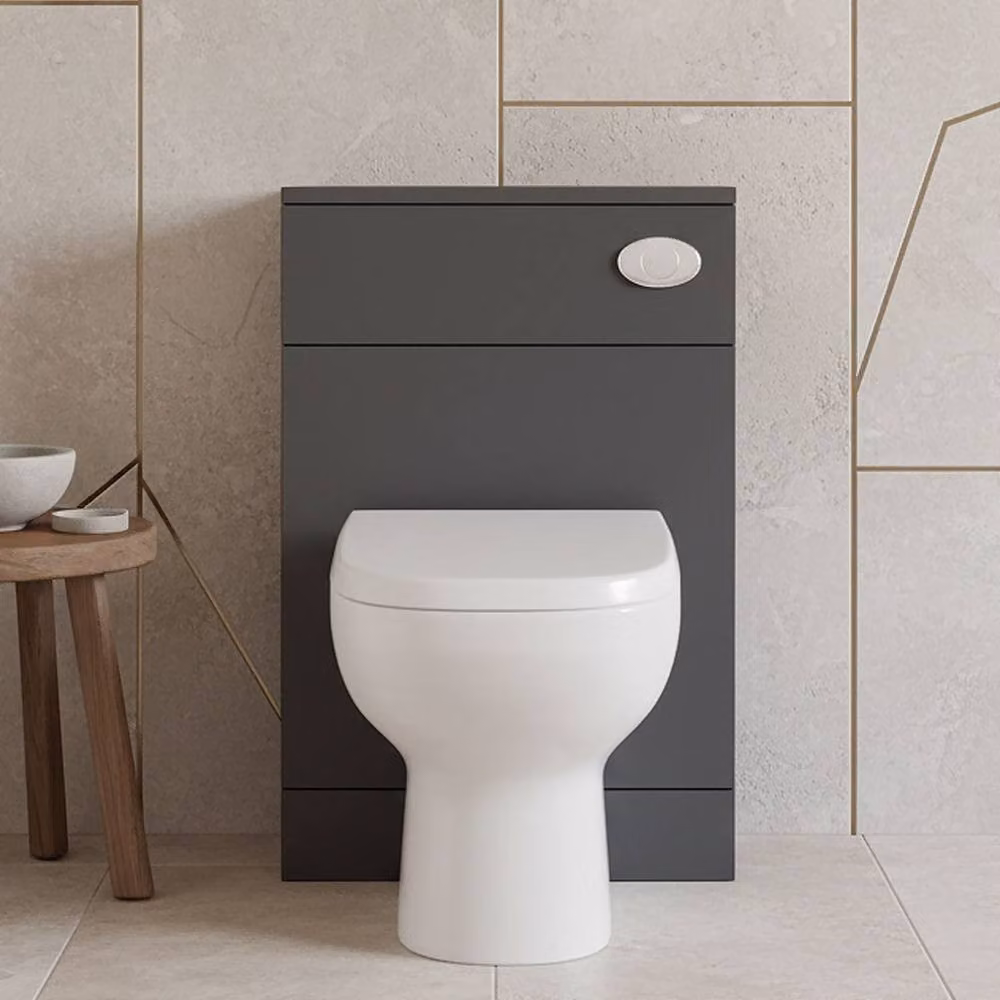 Balterley Modern Matt Dark Grey Freestanding Floor Standing Bathroom WC Toilet Unit W: 50 cm, D: 30 cm – 3