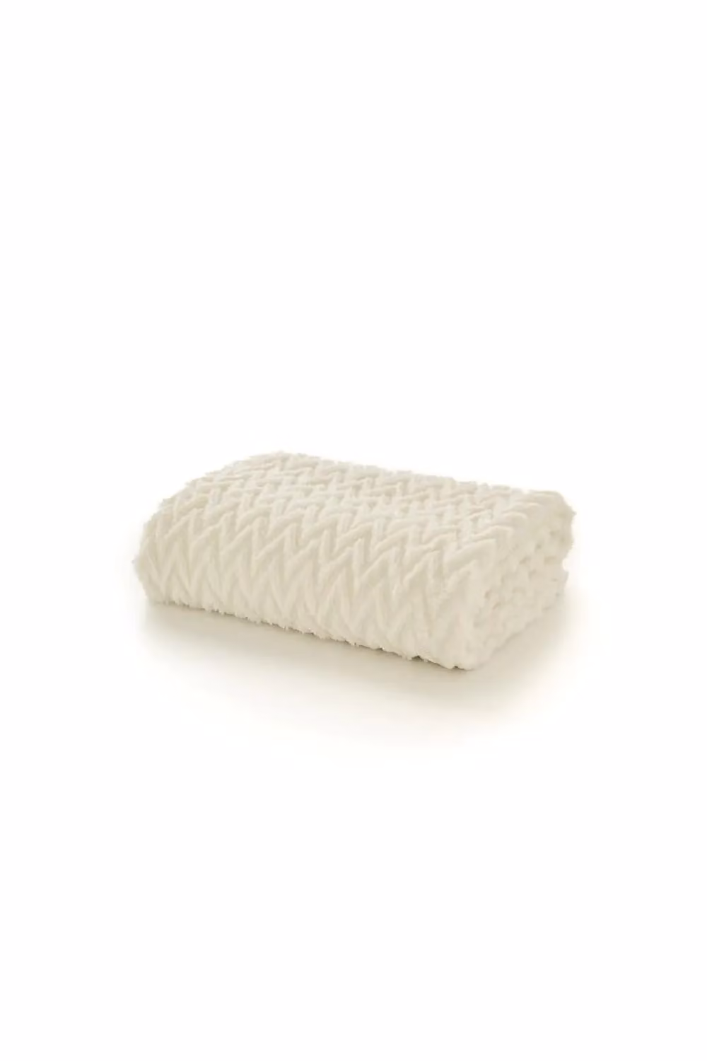 Deyongs Tadcaster Luxury Soft Chevron Throw in White, W: 140 cm, L: 180 cm – 2