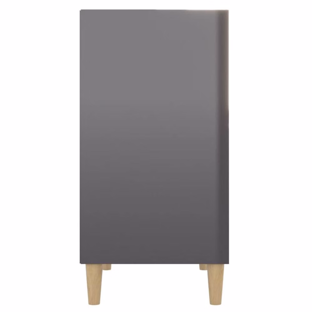 Berkfield Home Modern High Gloss Grey Sideboard, W: 57 cm, D: 35 cm, H: 70 cm – 4