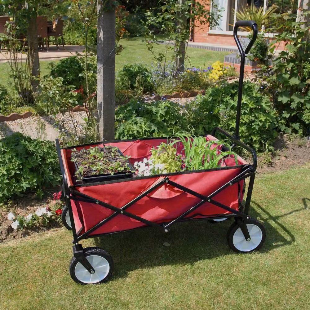 Monstershop Foldable Garden Cart in Red – 2