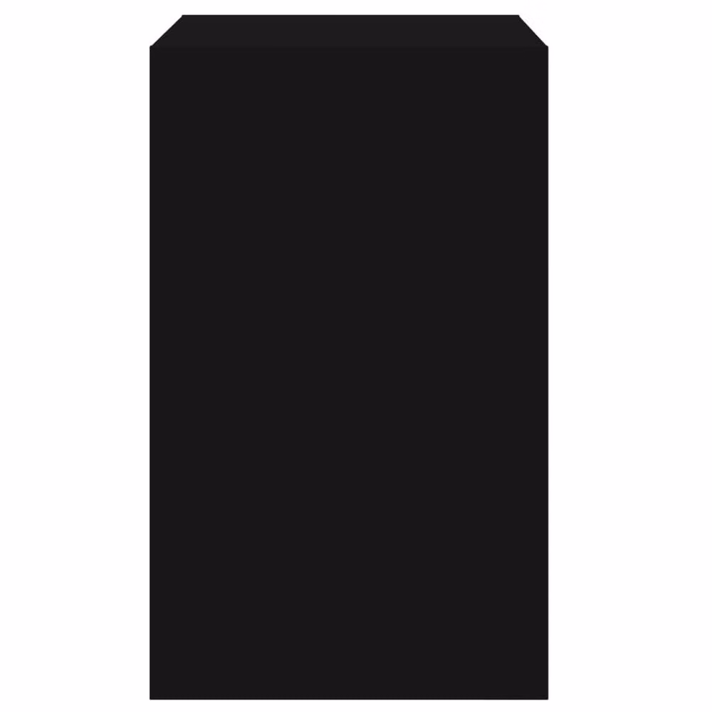 Berkfield Home Modern Black Shoe Cabinet with Tilting Compartments, W/D/H: 60 x 42 x 69 cm – 4