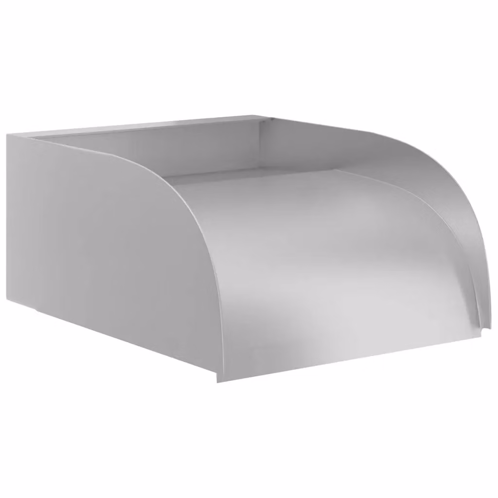 Berkfield Home Waterfall Cascade in Silver Stainless Steel, W/D/H: 30 x 34 x 14 cm – 2