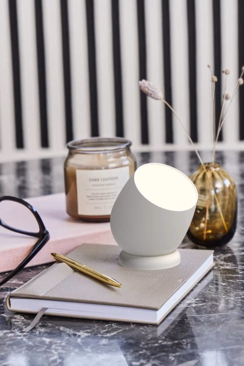 Kreafunk Beam Portable and Rechargeable Dimmable Tabletop Lamp in White – 2