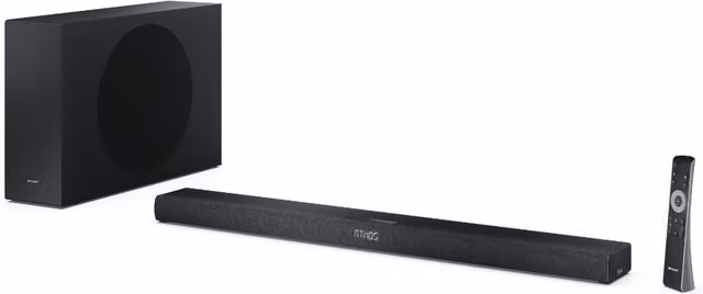 SHARP HT-SBW320 2.1 Soundbar with Subwoofer and Remote, Black