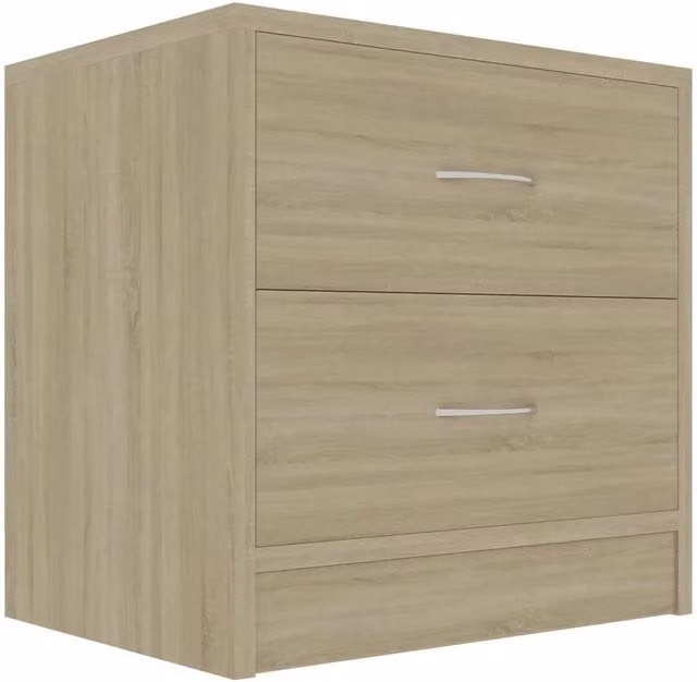 Kelvenix Bedside Cabinet in Sonoma Oak, Natural/Beige, W/D/H: 40 x 30 x 40 cm
