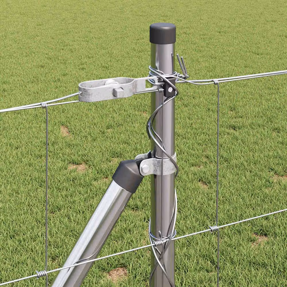 Berkfield Home Field Fence Galvanised Steel in Silver – 3
