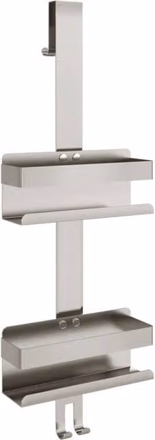 Berkfield Home Hanging Shower Caddy in Brushed Silver 304 Stainless Steel
