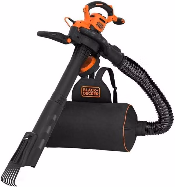 Black and Decker BEBLV301 3-in-1 Corded 3000W Blower and Vacuum, Black