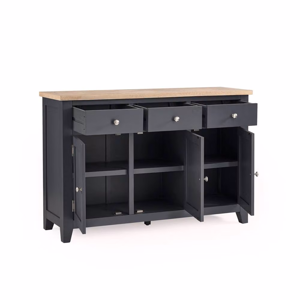 Cheshire Ainsley Sideboard in Dark Grey and Oak – 2