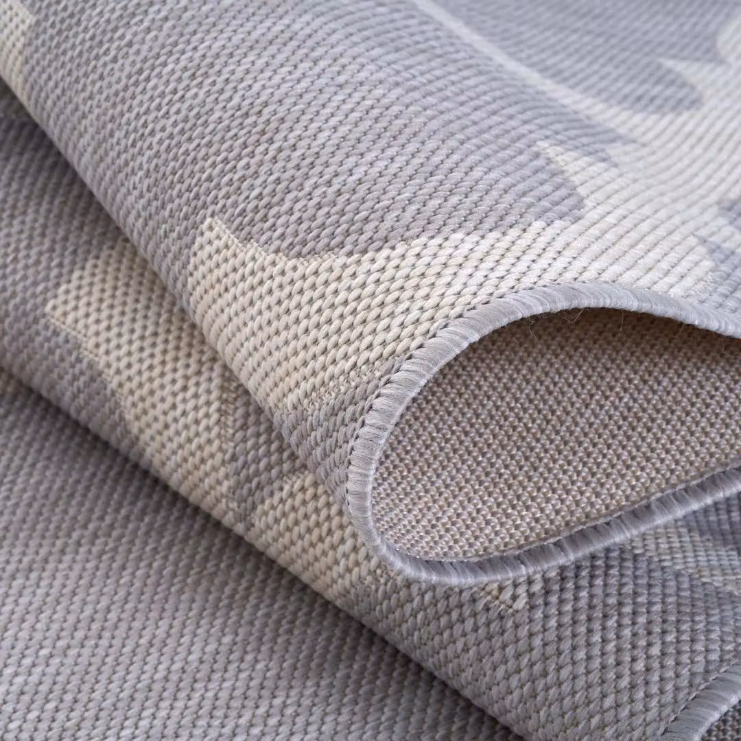 THE RUGS Moroccan Grey Outdoor and Indoor Garden Patio Rug, W: 80 cm, L: 150 cm – 2