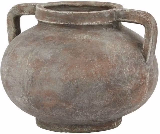 Lemon Pavilion Furniture and Decor Siena Pelike Ceramic Pot, Brown, W: 32 cm, D: 31 cm, H: 24 cm