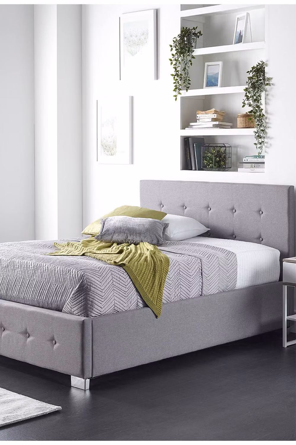 Aspire Side Opening Ottoman Storage Bed in Grey Linen, Super King Size (200 x 200 cm) – 2