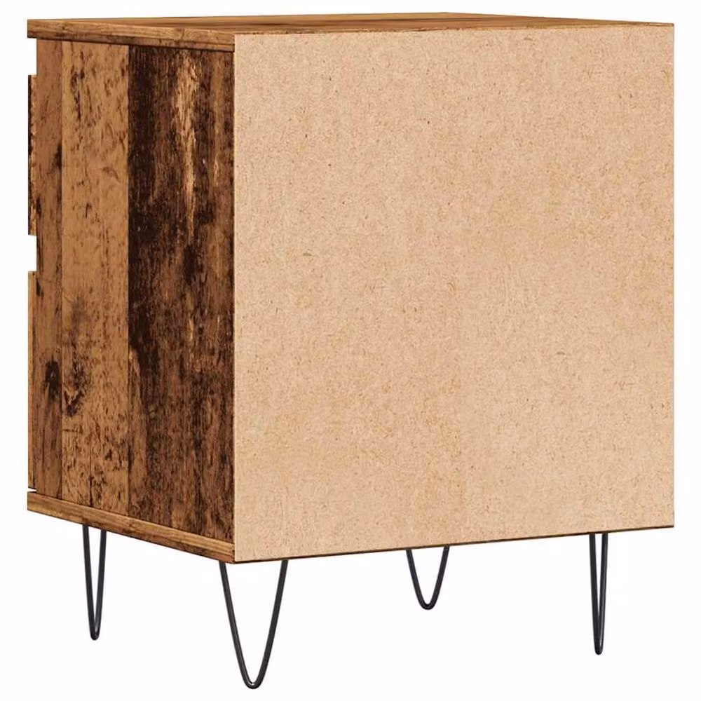 Berkfield Home Modern Bedside Cabinet in Brown, W/D/H: 40 x 35 x 50 cm – 4