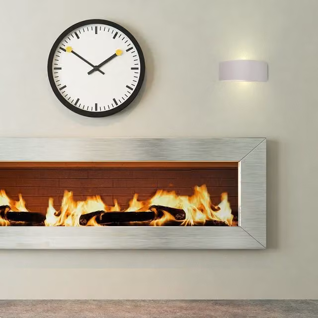 ValueLights White Ceramic Modern Up and Down Indoor Wall Light