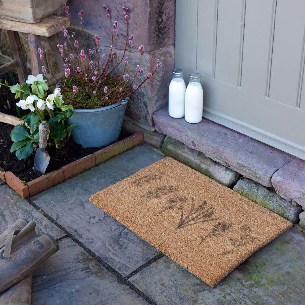 Artsy Mats Wild Flowers Floral Doormat in Brown, W/D: 60 x 40 cm – 2