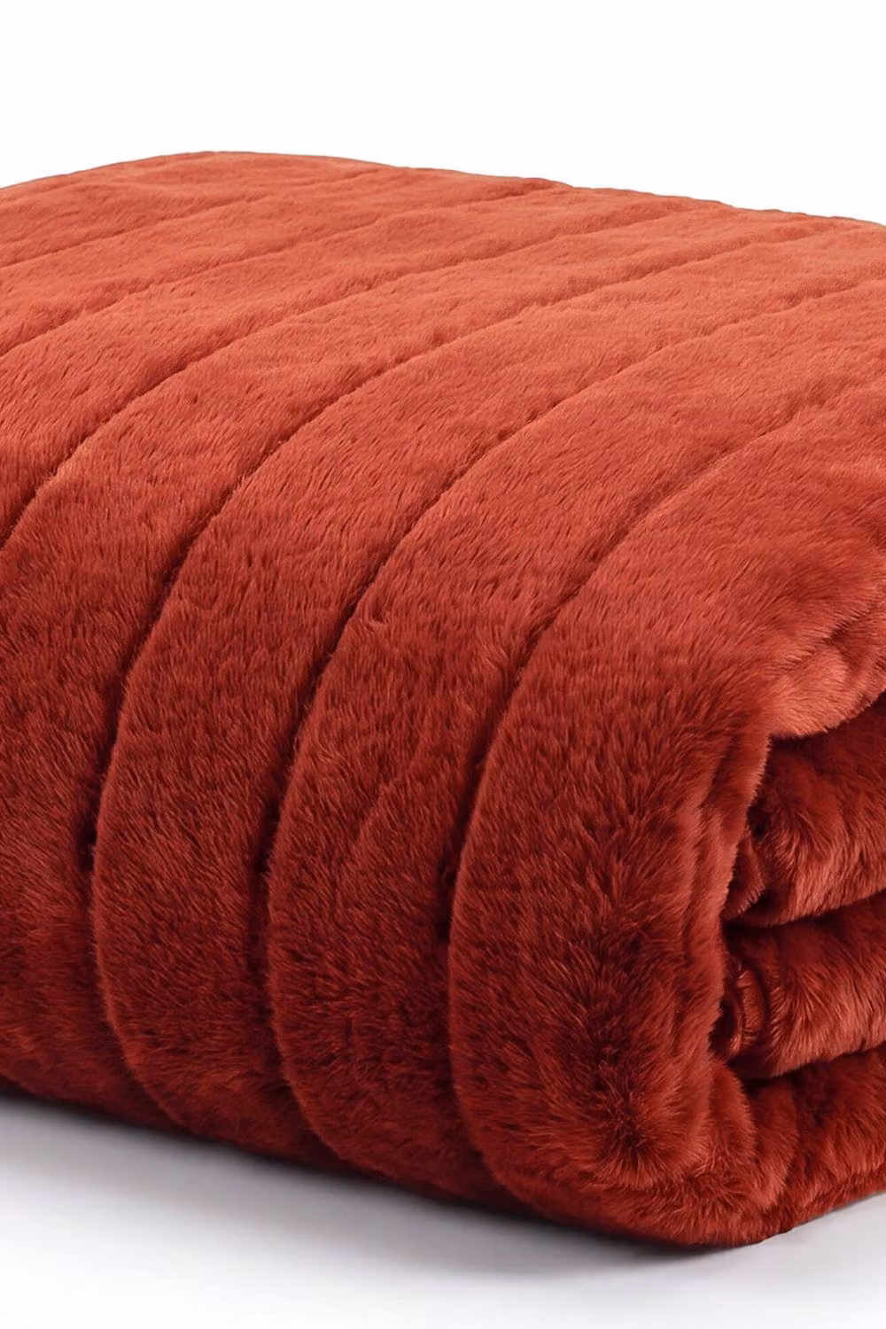 Deyongs Hockley Supersoft Faux Quilted Throw in Orange, W: 150 cm, L: 200 cm – 3