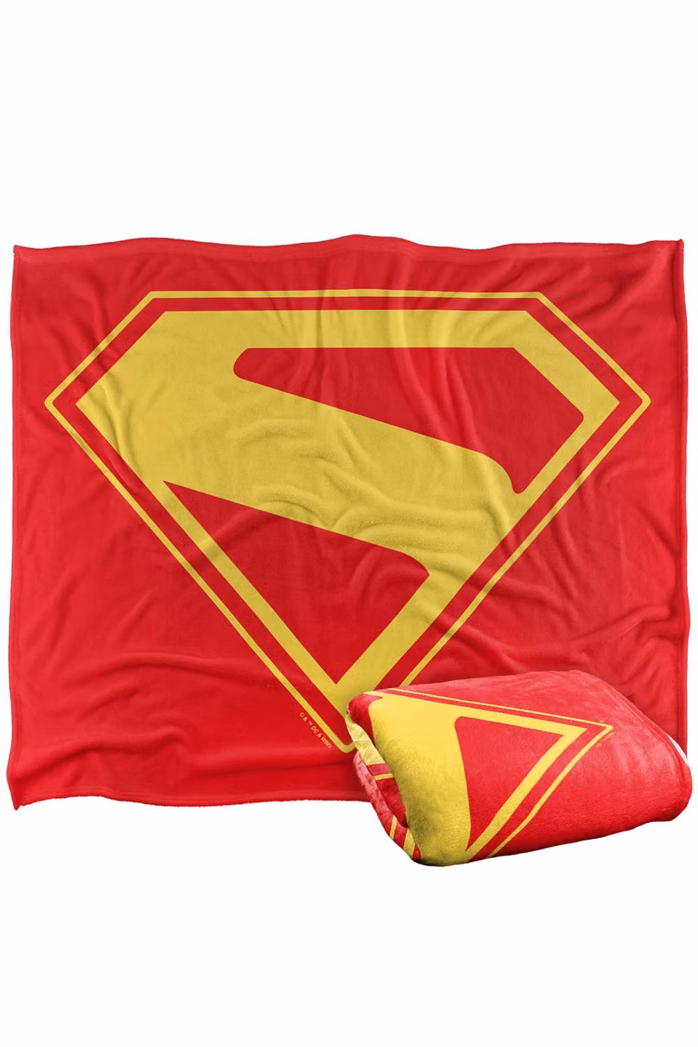 Warner Bros. Superman 2025 Gold Shield Super Soft Fleece Throw Blanket, Multicolour, W/D/H: 152.4 x 127.0 x 1.0 cm – 5