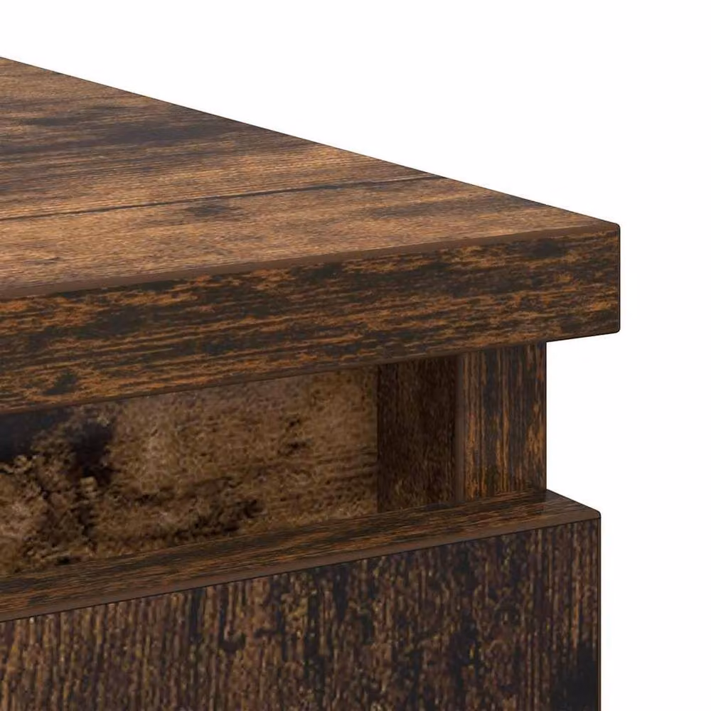 Berkfield Home Smoked Oak Sideboard with Drawers in Brown, W/D/H: 71 x 35 x 84 cm – 6