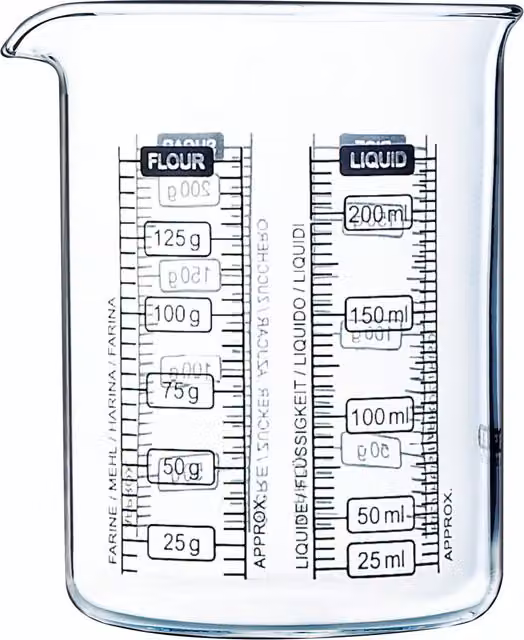 Pyrex Glass Measuring Jug, Transparent, 10 cm