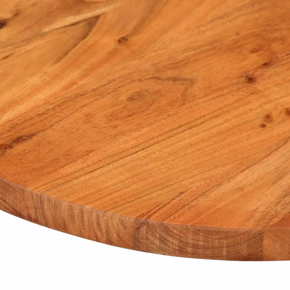 Berkfield Home Oval Solid Wood Acacia Table Top, Brown, W: 110 cm, D: 40 cm, H: 2.5 cm – 3