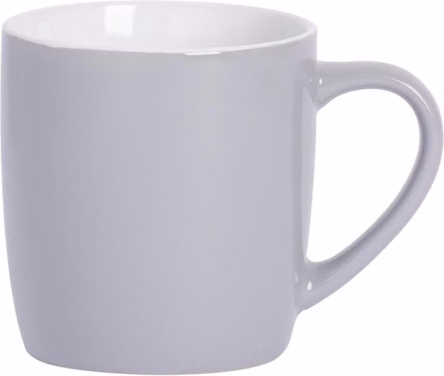 Argon Tableware Grey Stoneware Coffee Mug, 350ml