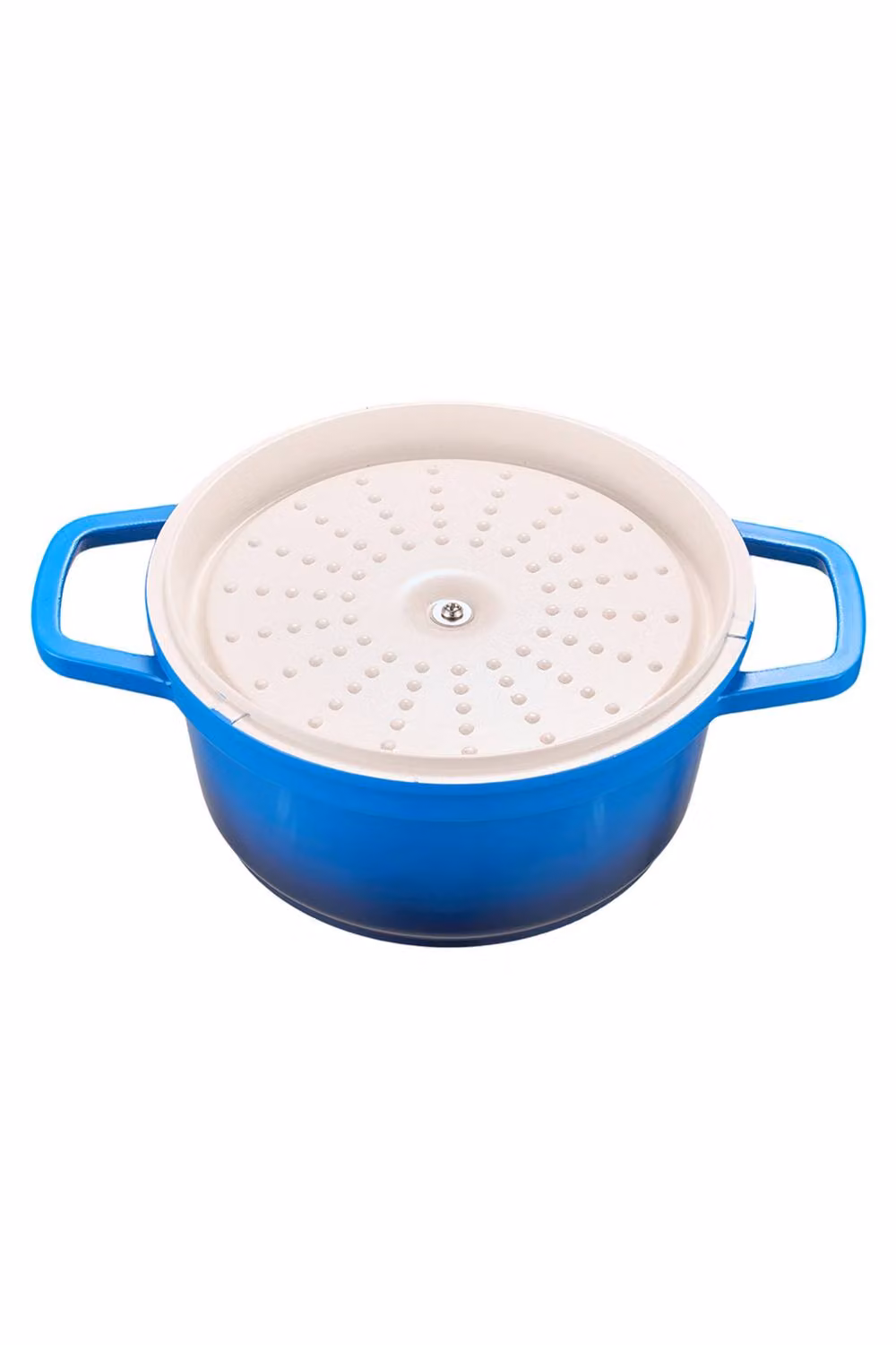 Living and Home Blue Non-Stick Enamel Aluminium Alloy Stew Pot with 4.75 l Capacity – 2