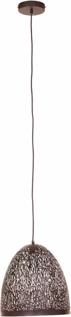 Orsina Modern Black Metal Dome Pendant Light by Interiors by Premier
