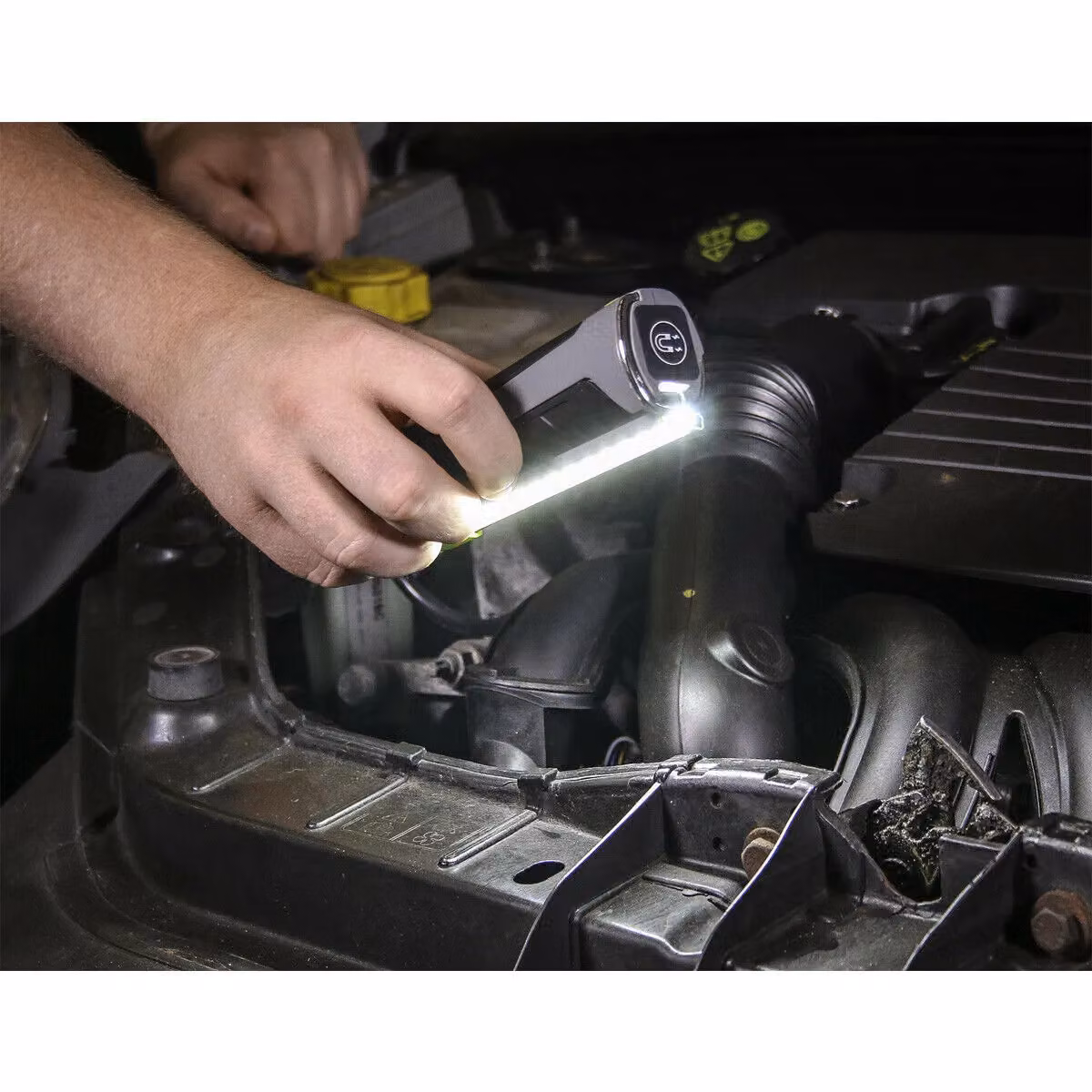 Loops Slimline Rechargeable LED Inspection Light, Black and Multicolour, 470 Lumens – 2