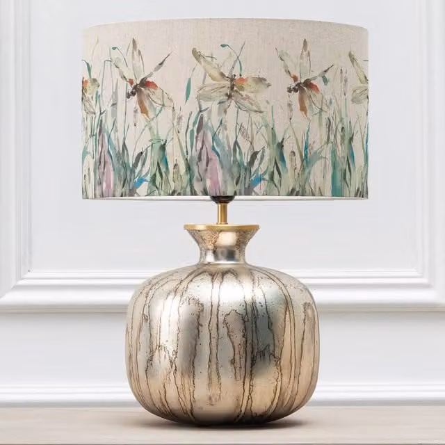 Voyage Maison Elphaba Table Lamp with Nightingale Eva Lampshade in Gold/Brass