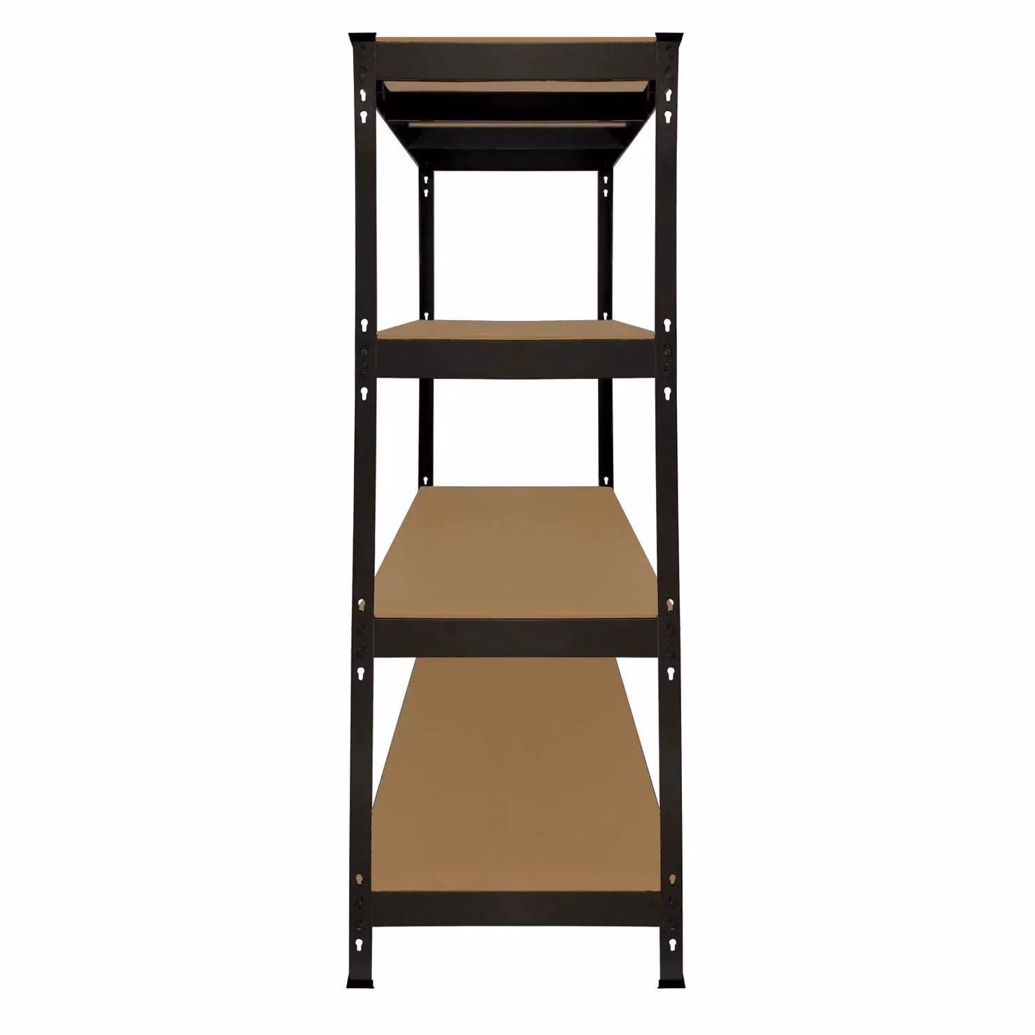 Monstershop Q-Rax Heavy Duty Storage Shelving, Black, W: 160 cm, D: 60 cm, H: 160 cm – 3