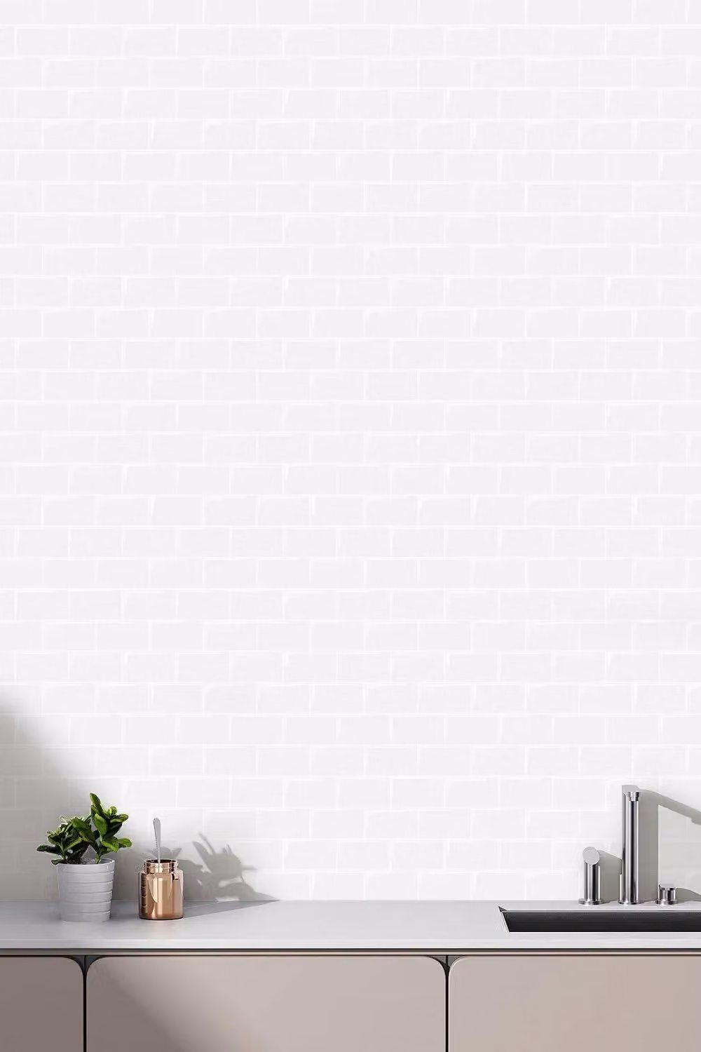 H&O Direct 10-Piece White Waterproof Rectangle Plastic Wall Stickers W/D/H: 30.5 x 30.5 x 0.5 cm – 2
