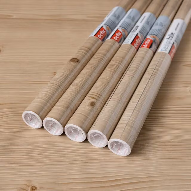 dc fix Jura Pine Self Adhesive Vinyl Wrap for Kitchen Doors and Worktops, Beige, W: 67.5 cm, L: 2 m (Pack of 5)