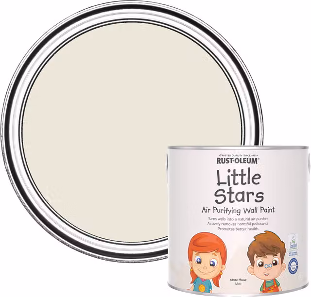 Rust-Oleum Little Stars Air-Purifying Wall Paint in Straw House, Beige, 2.5 l