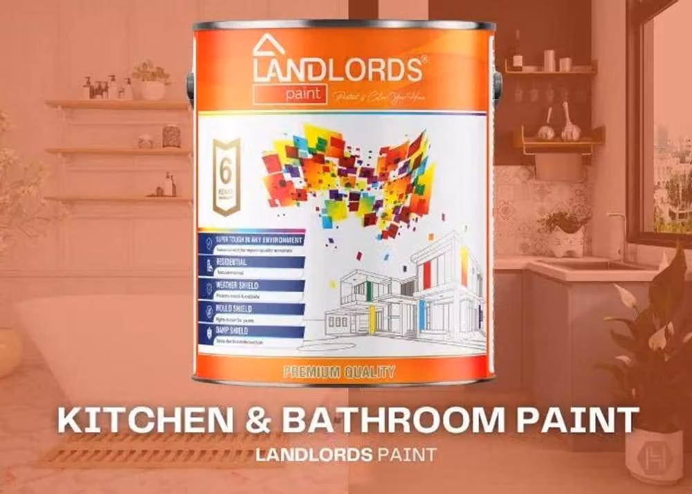 Landlords Light Yellow Kitchen and Bathroom Paint, 20 l – 2