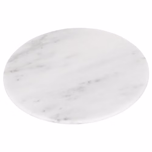 Argon Tableware Round White Marble Chopping Board, Diameter: 30 cm – 1