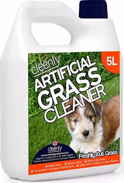 cleenly Artificial Grass Cleaner for Dogs, Fresh Cut Grass Scent, 5l – 1