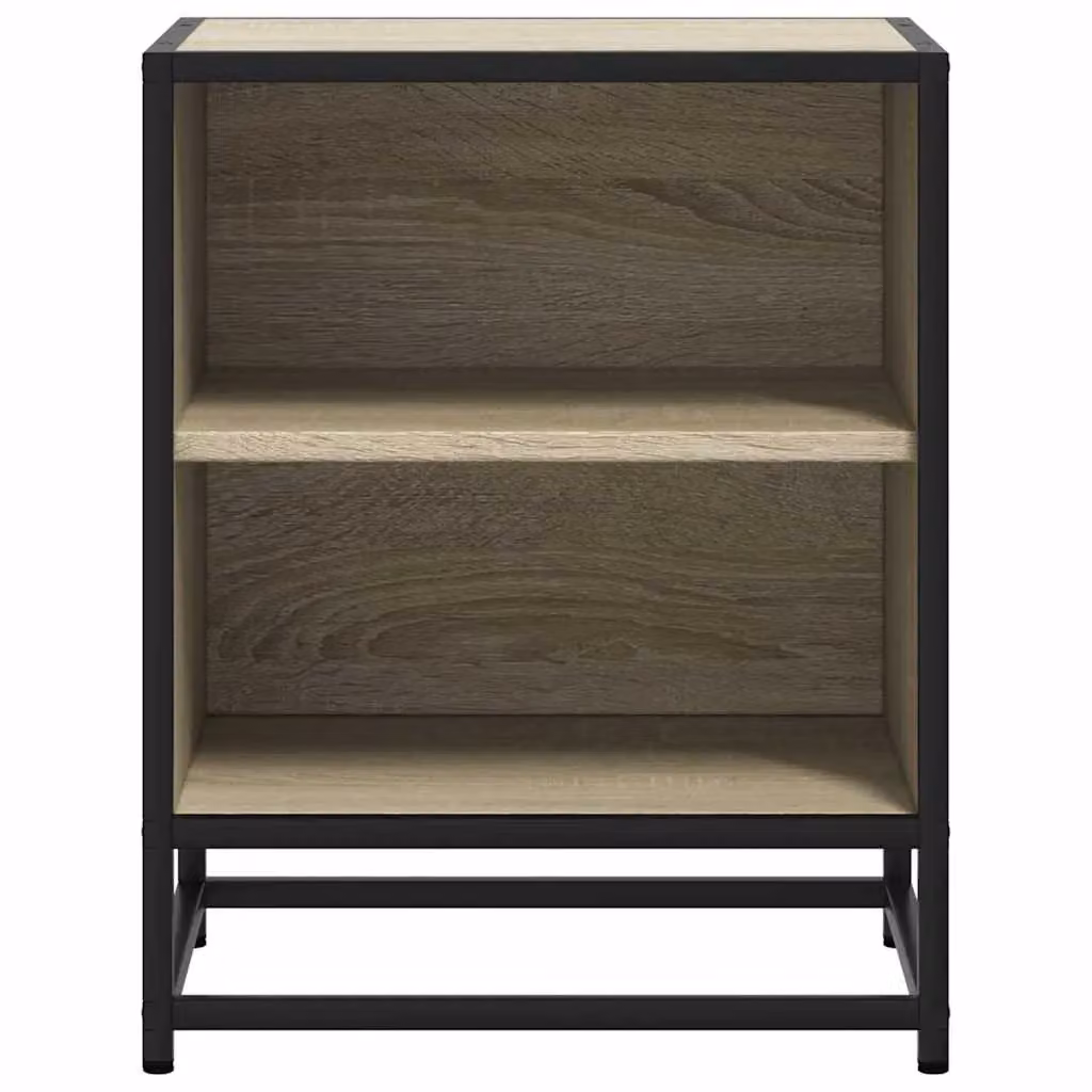 Berkfield Home Set of 2 Bedside Cabinets in Sonoma Oak and Brown, W/D/H: 40 x 31 x 50 cm – 5