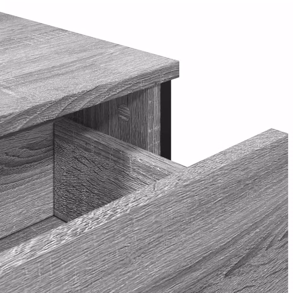 Berkfield Home Grey Sonoma Sideboard in Engineered Wood W/D/H: 97 x 32.5 x 74.5 cm – 4