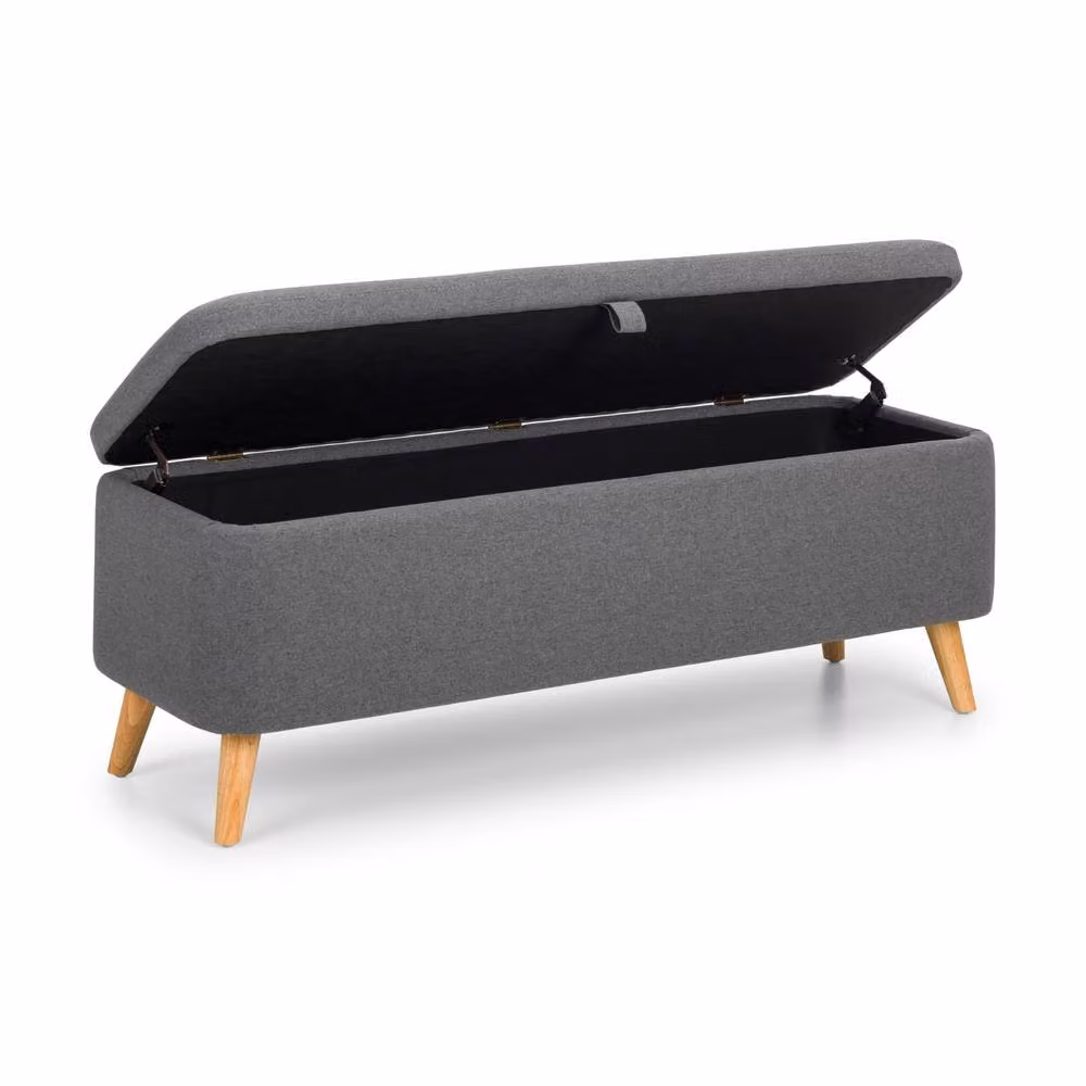 Cheshire Premium Nordica Upholstered Blanket Box in Grey – 2
